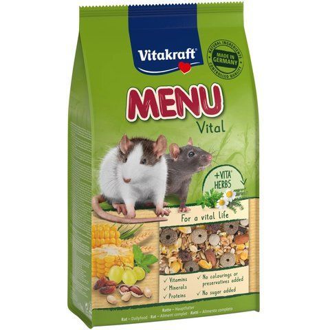 Корм Vitakraft Premium Menu Vital для декоративних гризунів та щурів 1000 г 25657-24958 фото