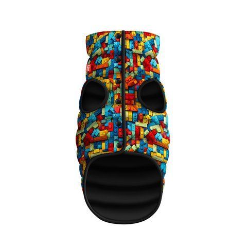 Курточка для собак WAUDOG Clothes малюнок "Блоки", S30, В 58-62 см, С 42-46 см 404-4056 фото