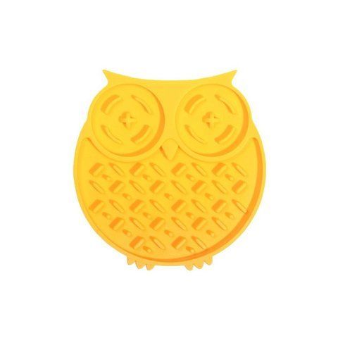 Килимок-годівниця WahoPet для собак Сова силіконова жовта WA00002**** фото