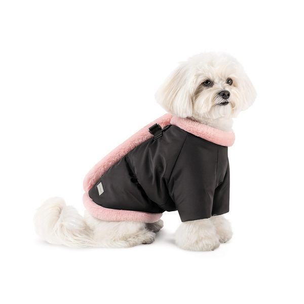 Куртка Pet Fashion Mery для собак чорний/рожевий ХS2 PR244314 фото