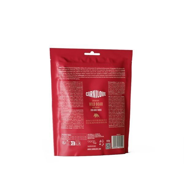 Ласощі Carnilove Crunchy Snack Wild Boar with Rosehips для собак хрусткі дикий кабан і шипшина 200 г 100797 фото