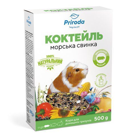 Корм Природа Коктейль Морська свинка для морських свинок 500 г PR740045 КАРТОН фото