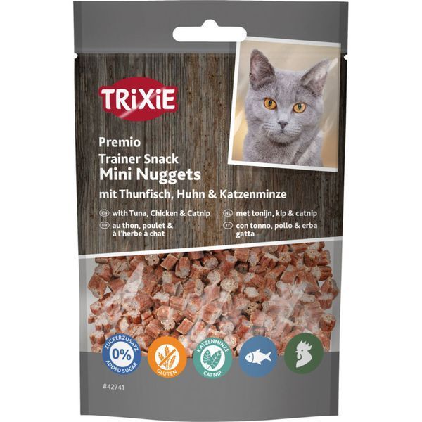 Ласощі Trixie Premio Trainer Snack Mini Fish Nuggets для котів з тунцем та куркою 50 г 42741 фото