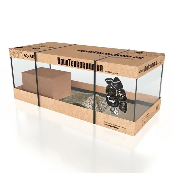 Акватераріум Aquael Aqua Terrarium 80 скляний 800х350х305 мм 123969 фото