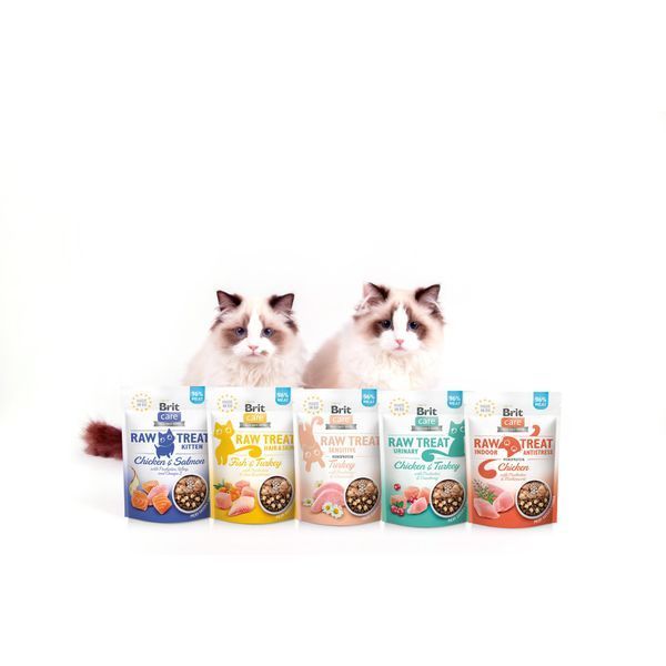 Ласощі Brit Raw Treat Freeze-dried Sensitive д/котів з чутливим травленням індичка 40 г 112191 фото