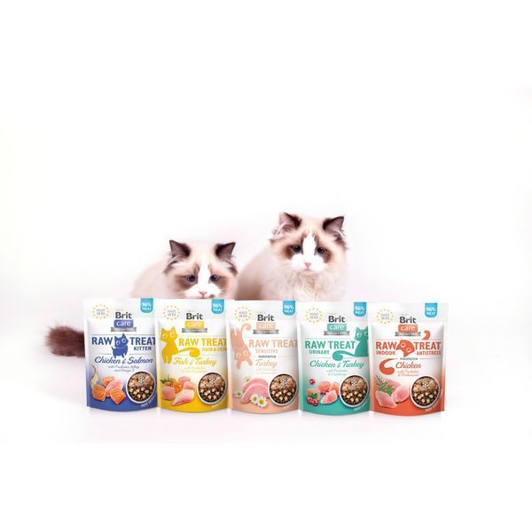 Ласощі Brit Raw Treat Freeze-dried Sensitive д/котів з чутливим травленням індичка 40 г 112191 фото