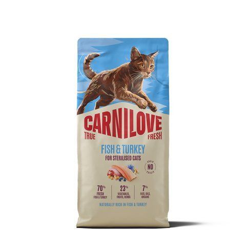 Корм сухий Carnilove True Fresh Fish & Turkey Sterilised для стерилізованих котів риба та індичка 6 кг 173765 фото