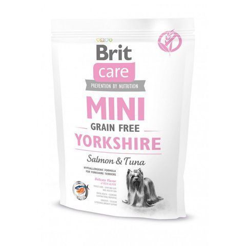 Корм сухий Brit Care Grain Free Mini Yorkshire для йоркширських тер&rsquo;єрів з лососем та тунцем 400 г 170780/0206 фото