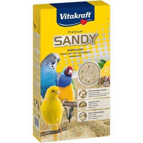 Наповнювач Vitakraft Sandy Mineralsand для кліток птахів пісок 2 кг 11003 фото