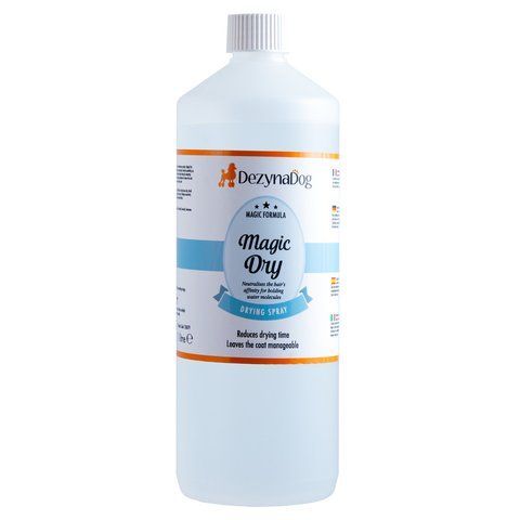 Спрей Dezynadog Magic Dry нейтралізує здатність волосся утримувати молекули води прискорює процес сушіння солодкий фрукто 126079 фото