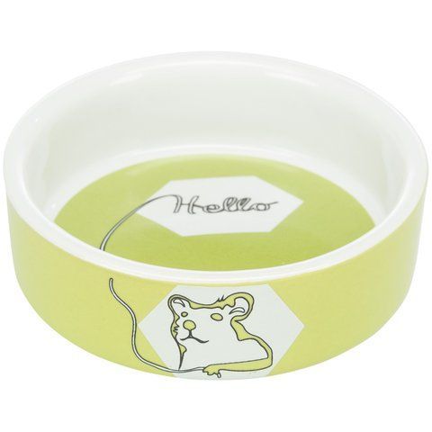 Миска Trixie для гризунів Hello Hamster хом як керамічна 8 см 90 мл 60734 фото