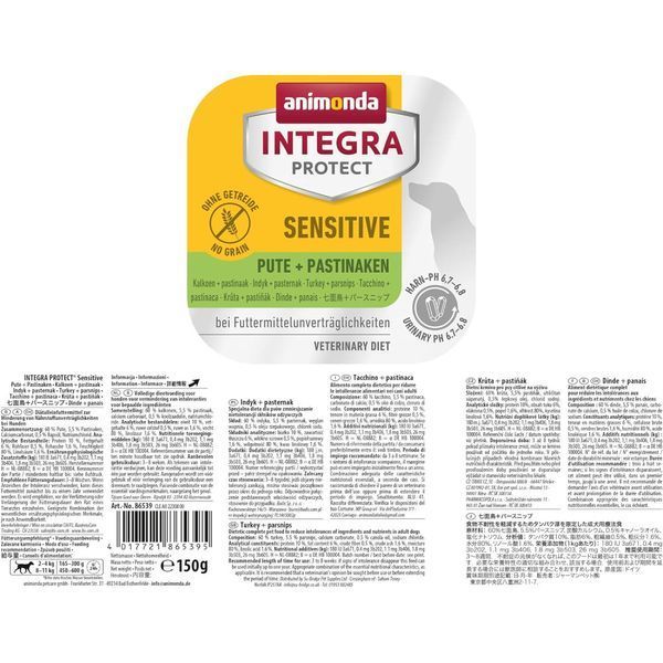 Корм ветеринарний вологий Integra Protect Sensitiv Turkey + Parsnips для собак при харчовій непереносимості індичка + пастер 86539IPR фото