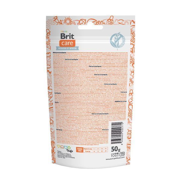 Ласощі Brit Care Functional Snack Digestion д/котів для підтримки травлення з тунцем 50 г 111902 фото