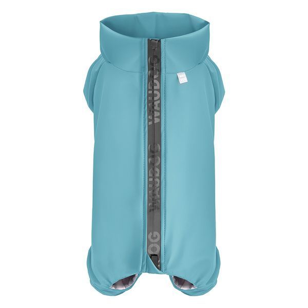 Дощовик для собак WAUDOG Clothes, водонепроникний, XS25, В 36-38 см, С 26-28 см, блакитний 19812 фото